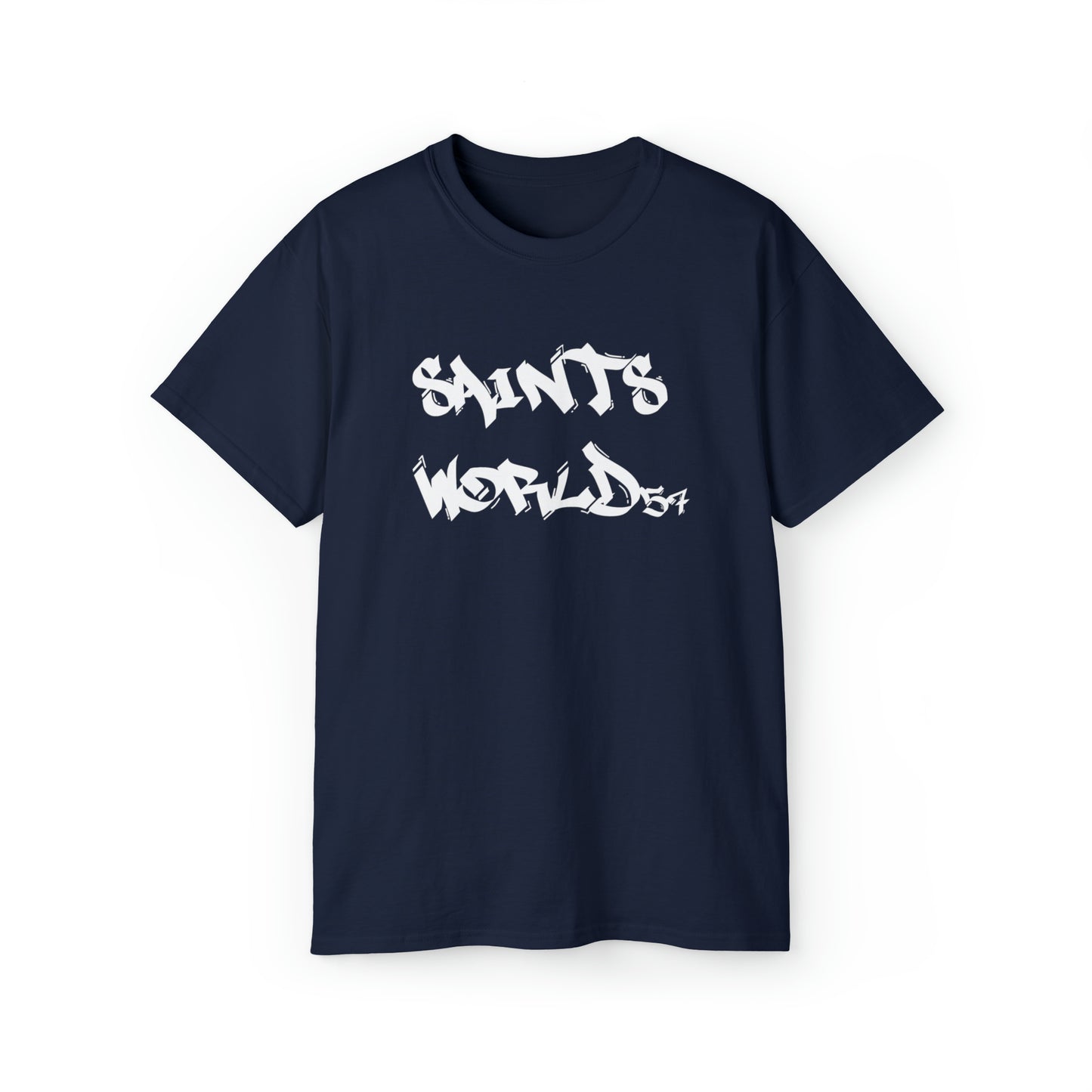 T Shirt | Saints World Logo Design