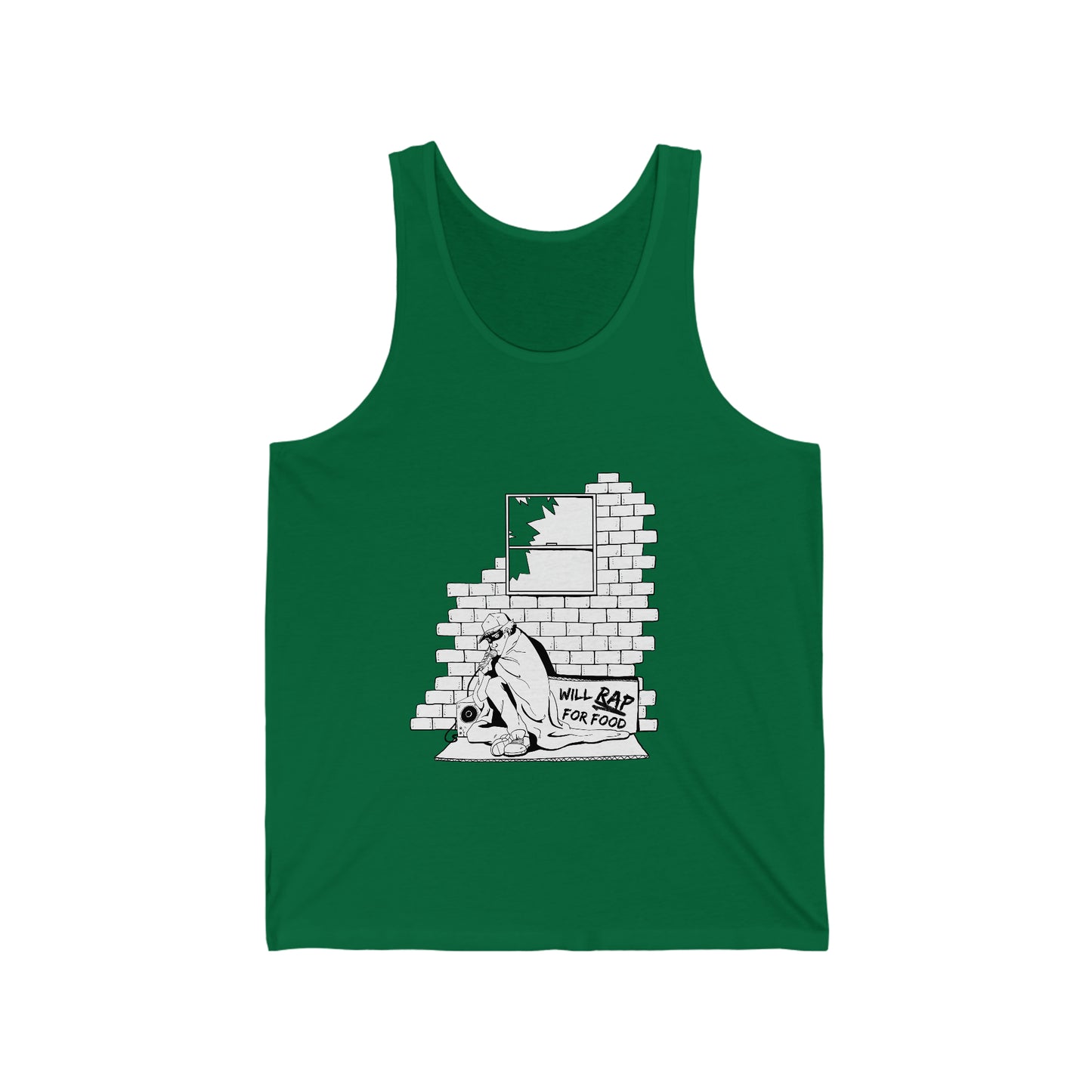 Tank Top | Will Rap For Food Design