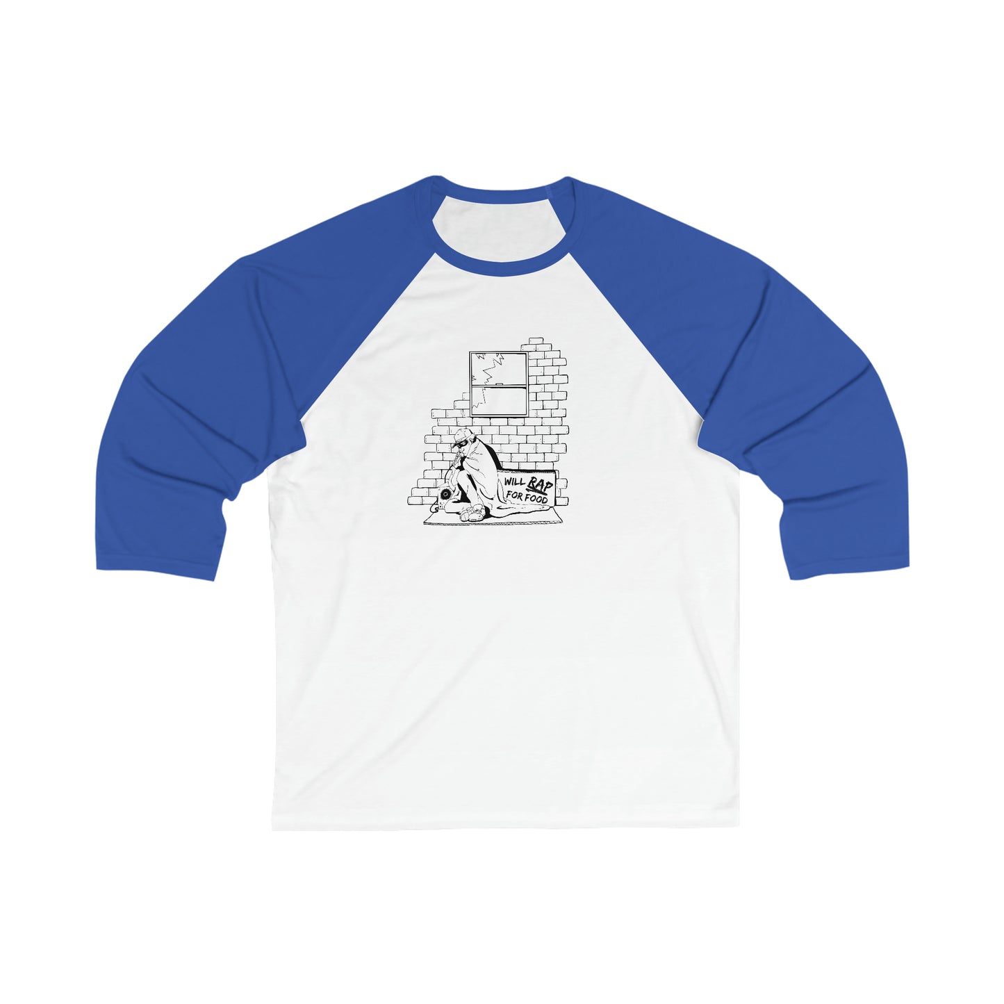 Baseball Tee | Will Rap For Food Design