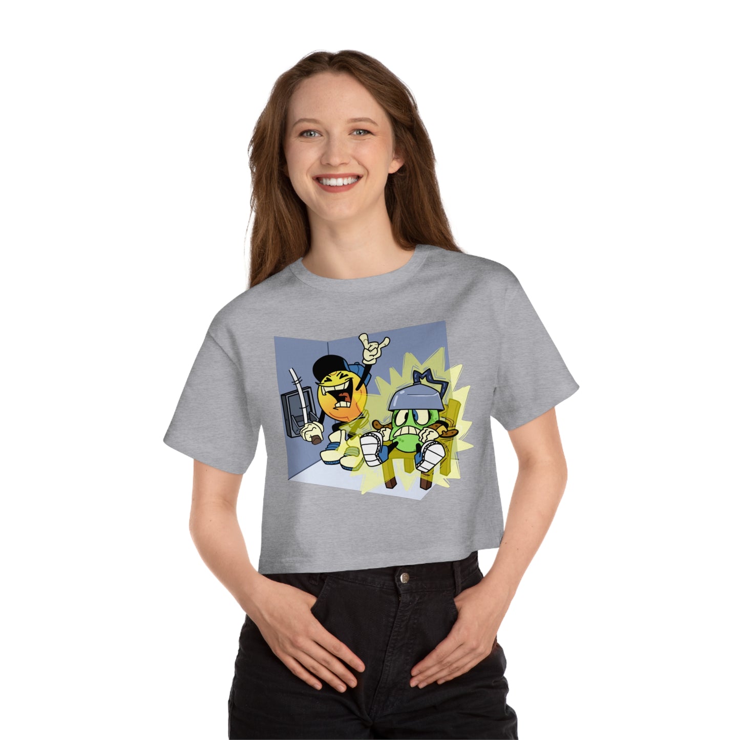 Cropped Tee | Electric Chair Design