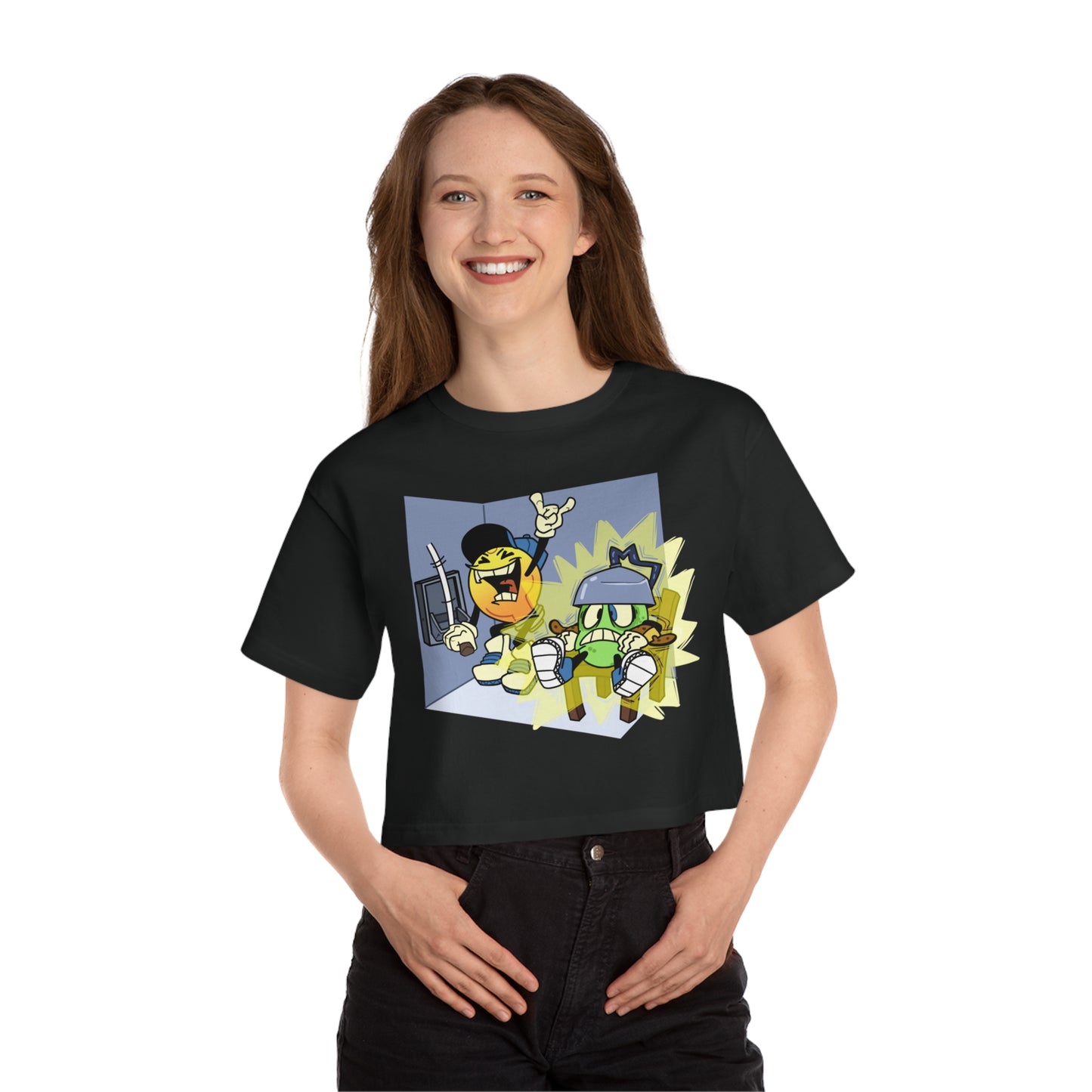 Cropped Tee | Electric Chair Design