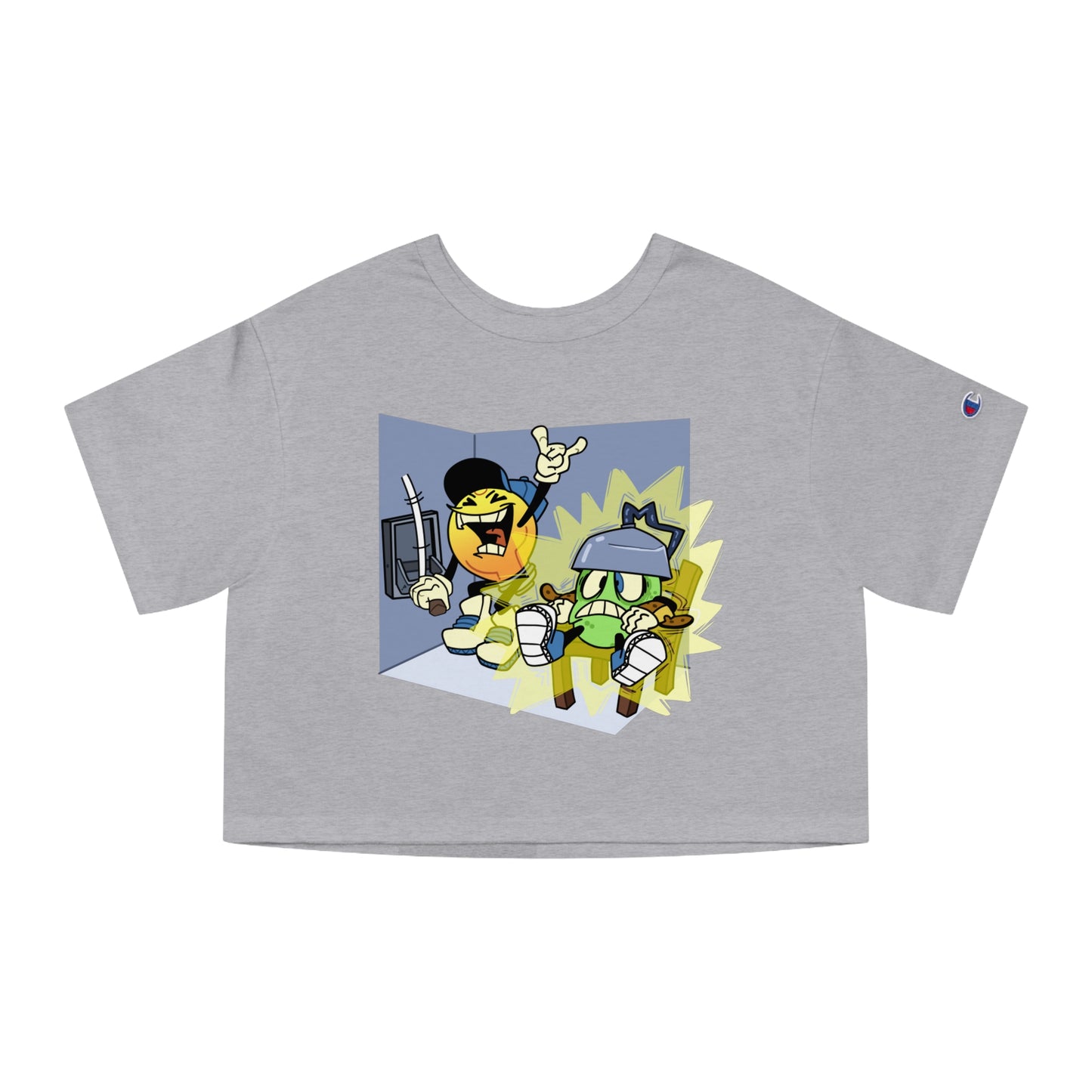 Cropped Tee | Electric Chair Design