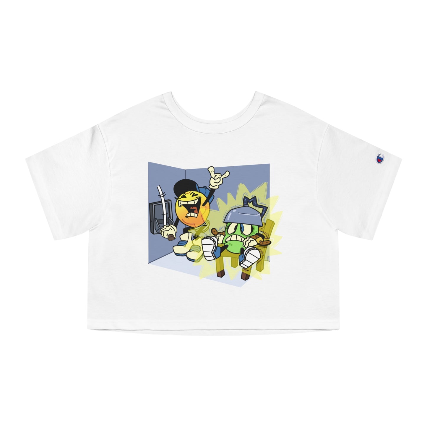Cropped Tee | Electric Chair Design