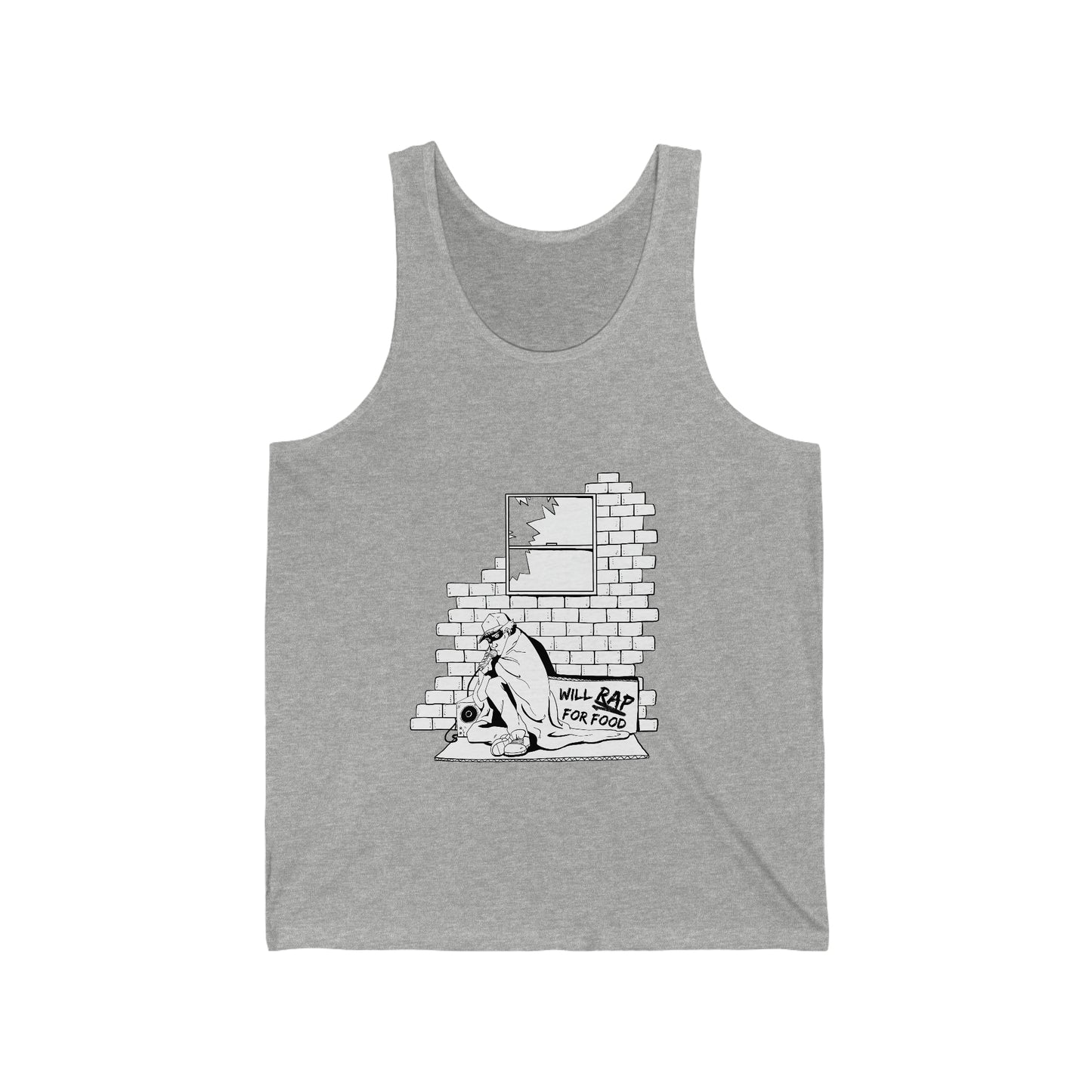 Tank Top | Will Rap For Food Design