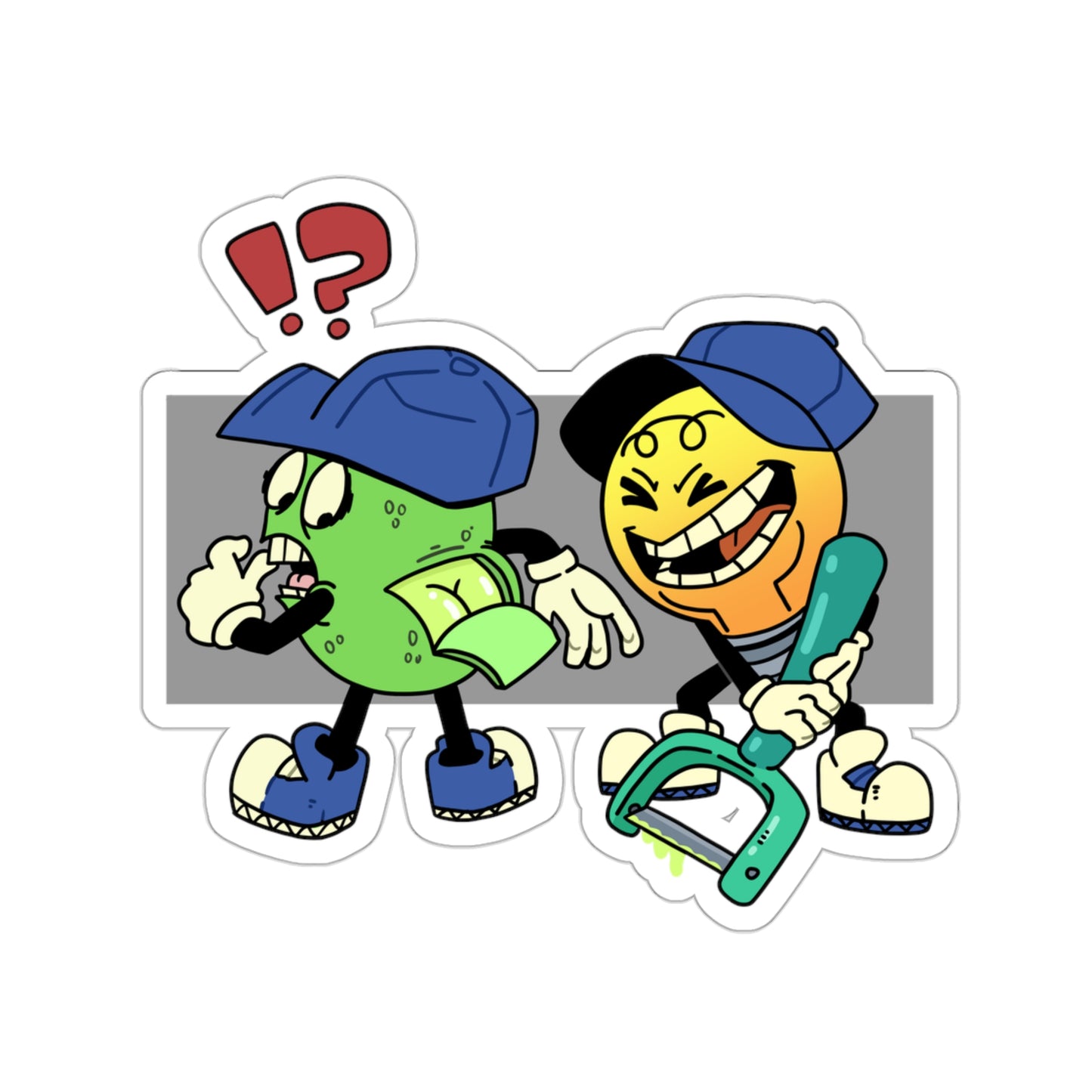 Kiss-Cut Stickers | Lime Peel Design