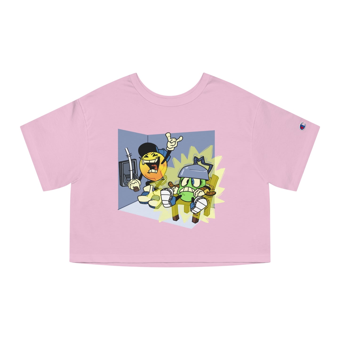 Cropped Tee | Electric Chair Design
