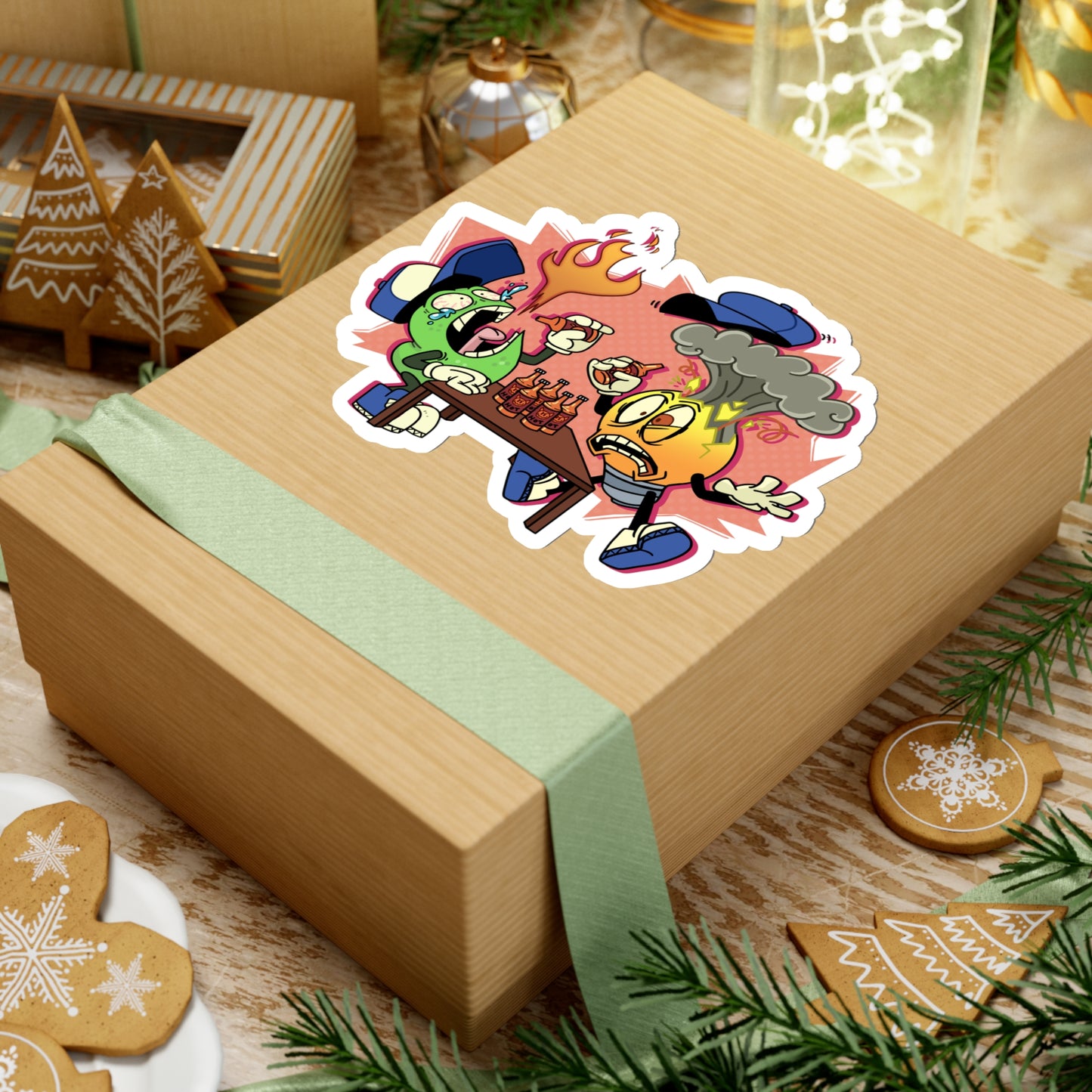 Kiss-Cut Stickers | Hot Sauce Design