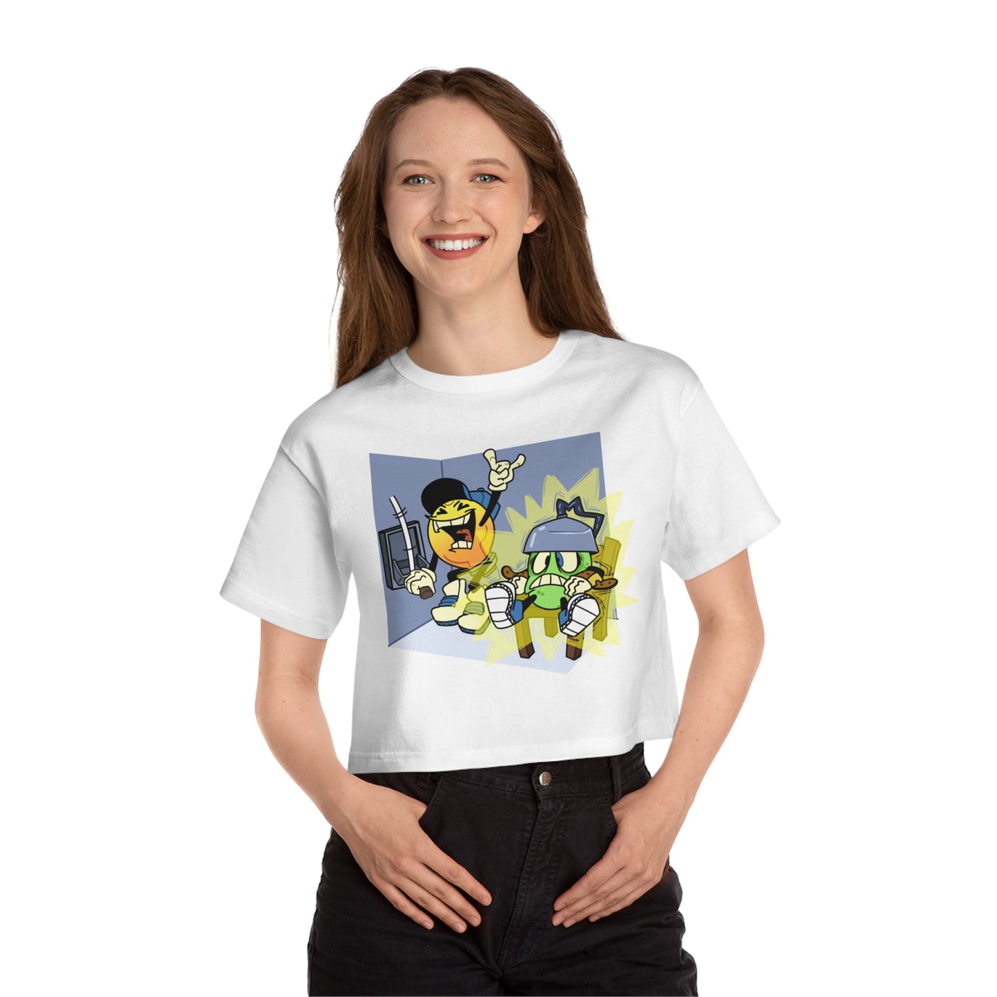 Cropped Tee | Electric Chair Design