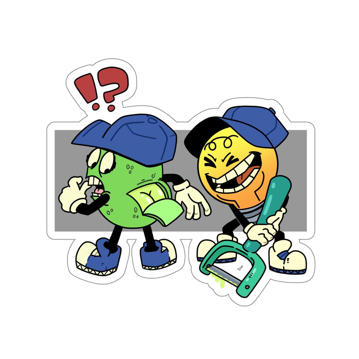 Kiss-Cut Stickers | Lime Peel Design