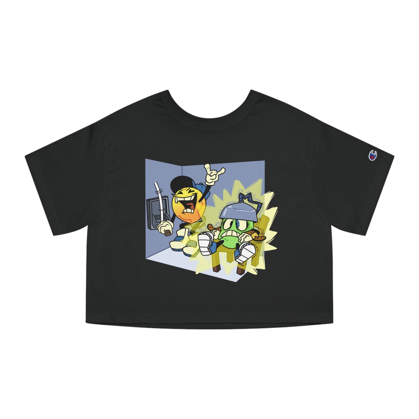 Cropped Tee | Electric Chair Design