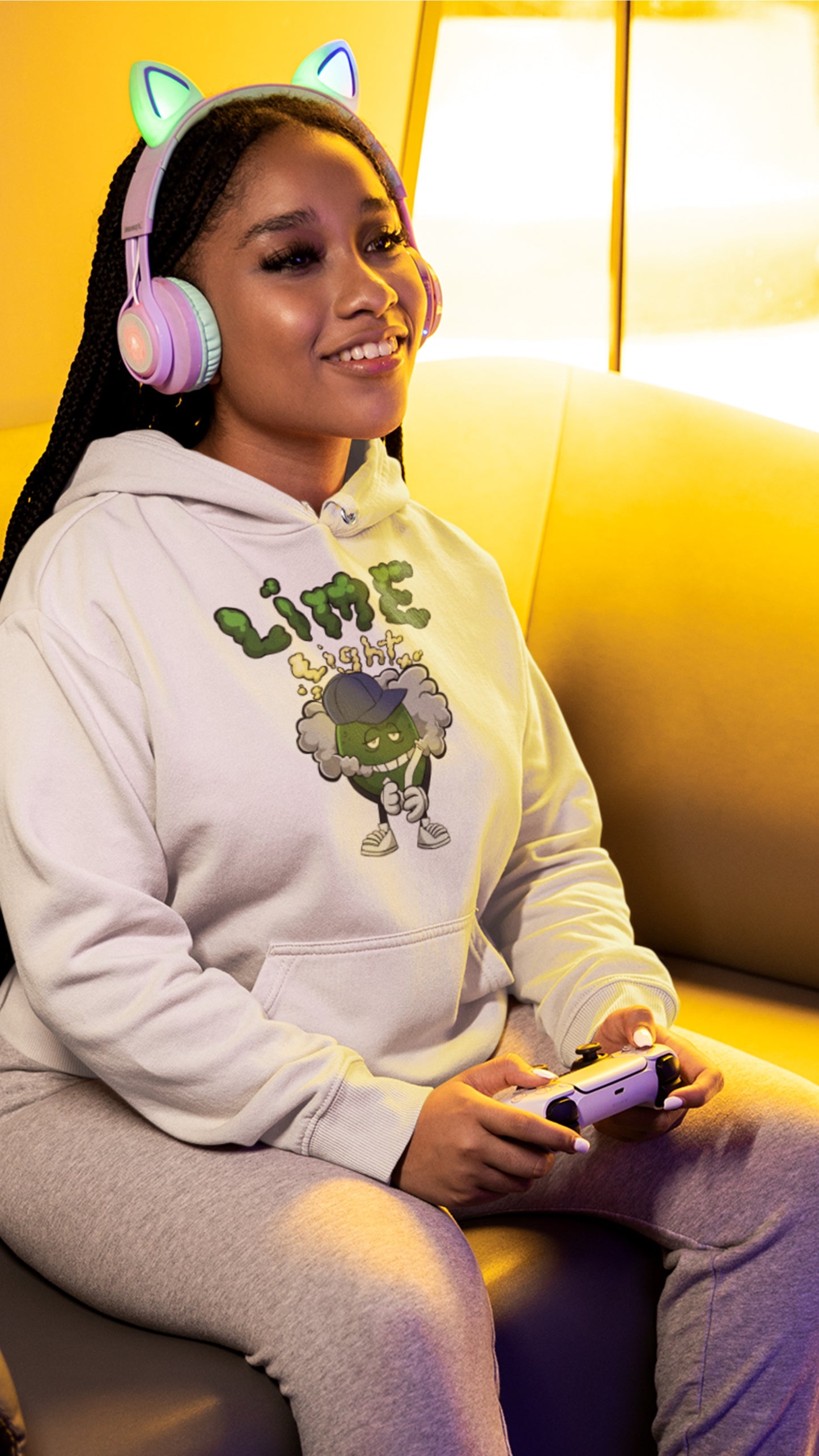 Hoodie | Smoking Lime Design