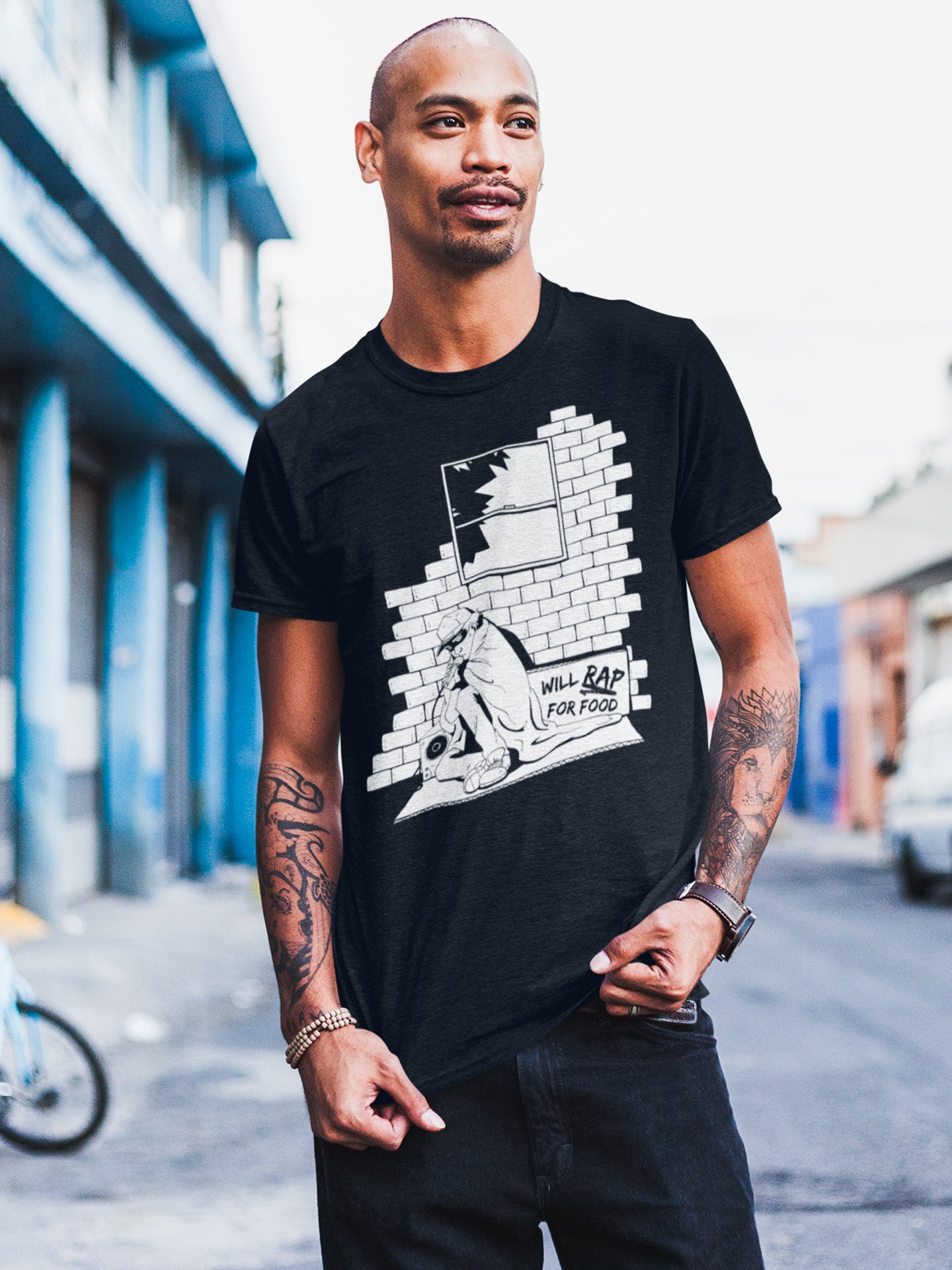 T Shirt | Will Rap For Food Design