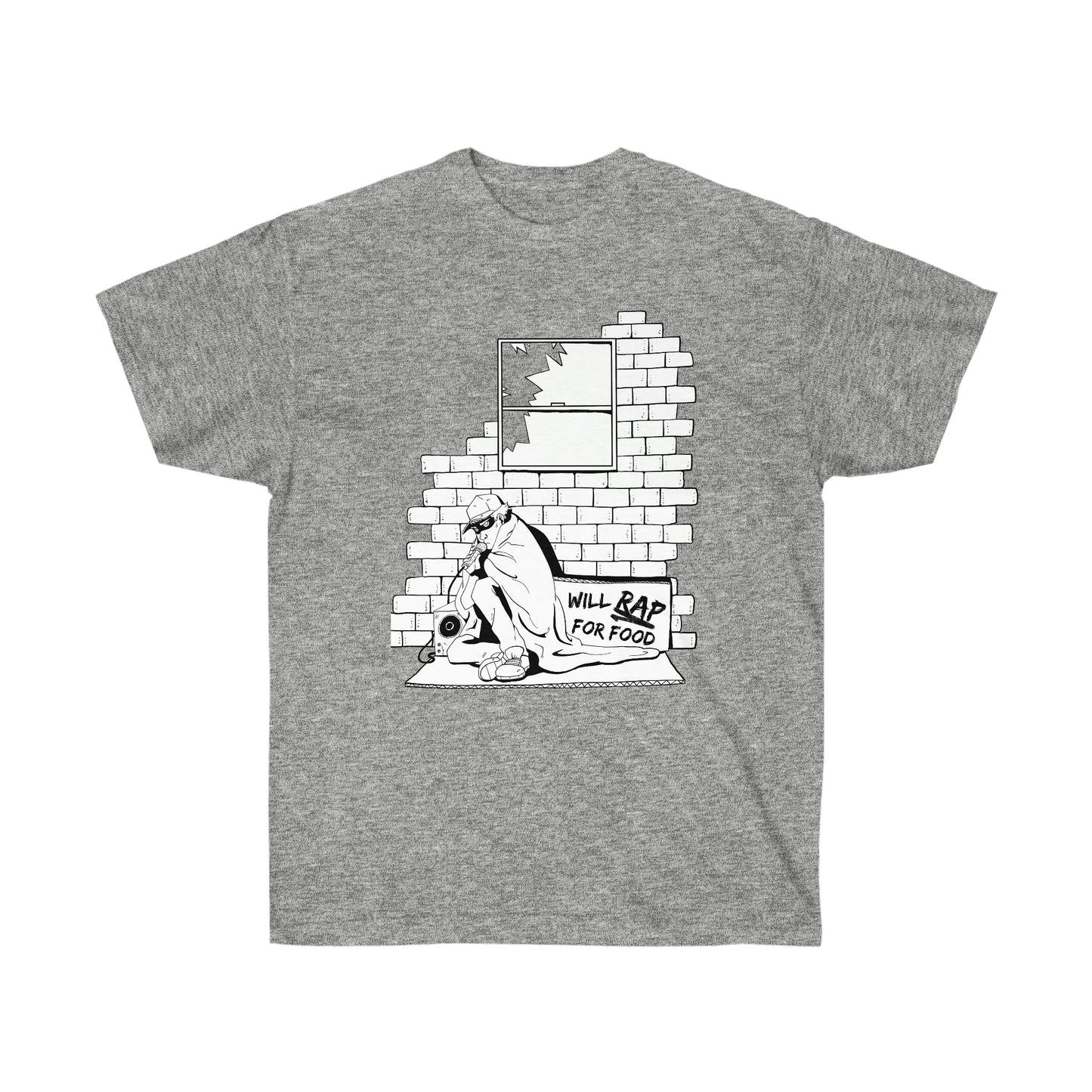 T Shirt | Will Rap For Food Design