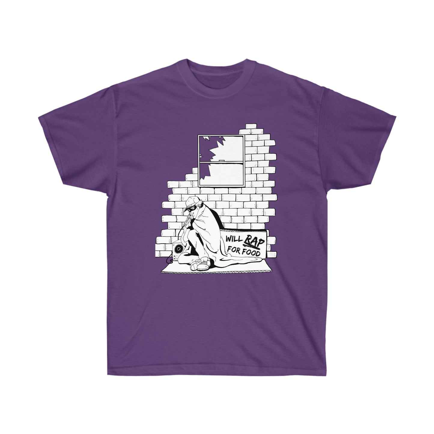 T Shirt | Will Rap For Food Design