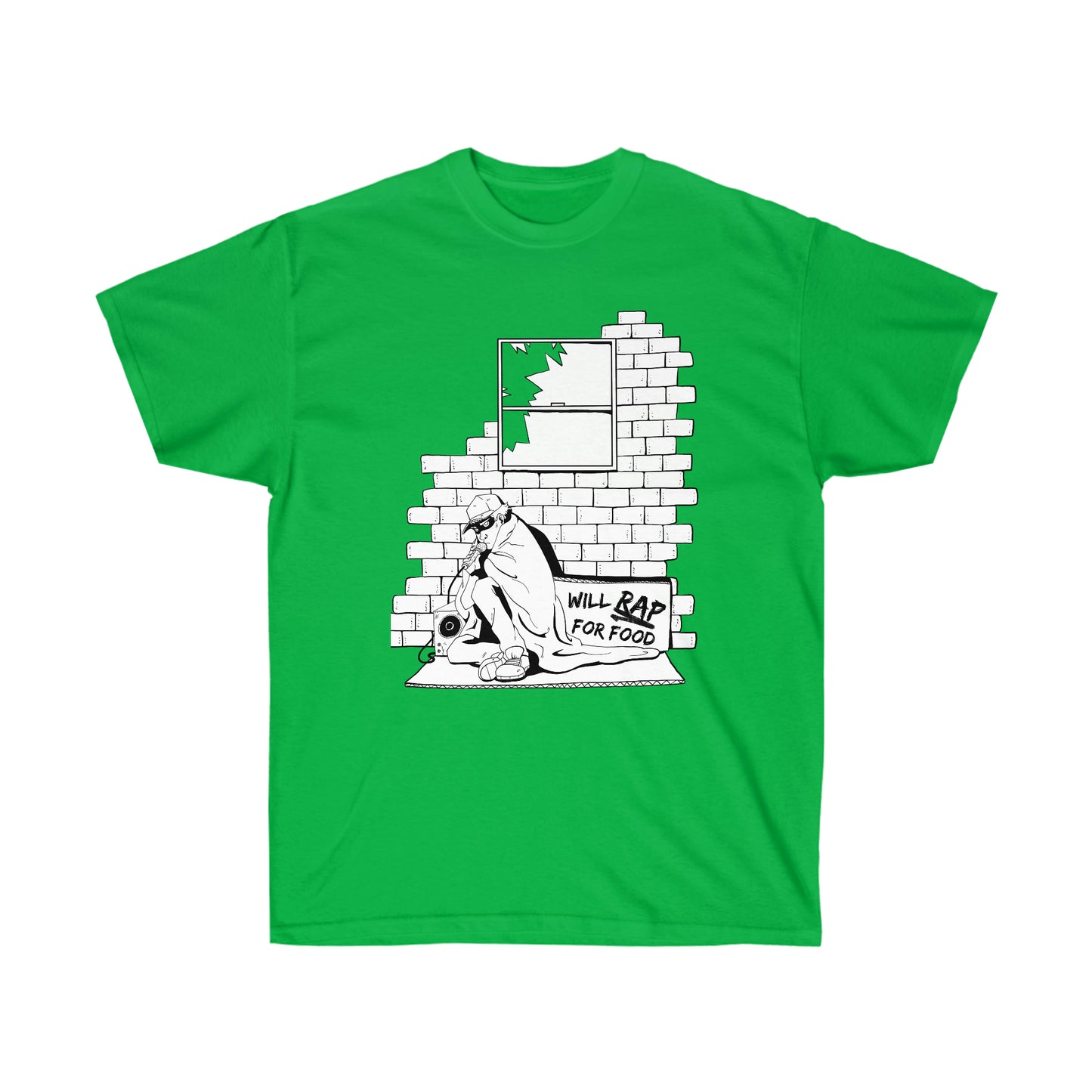 T Shirt | Will Rap For Food Design