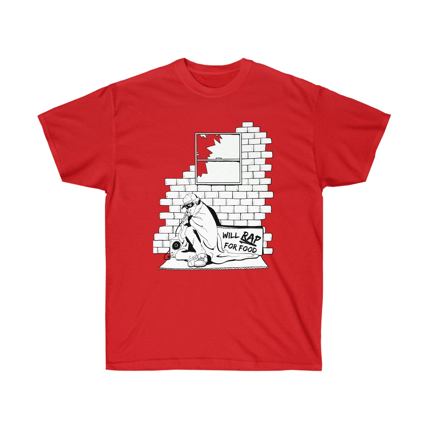 T Shirt | Will Rap For Food Design
