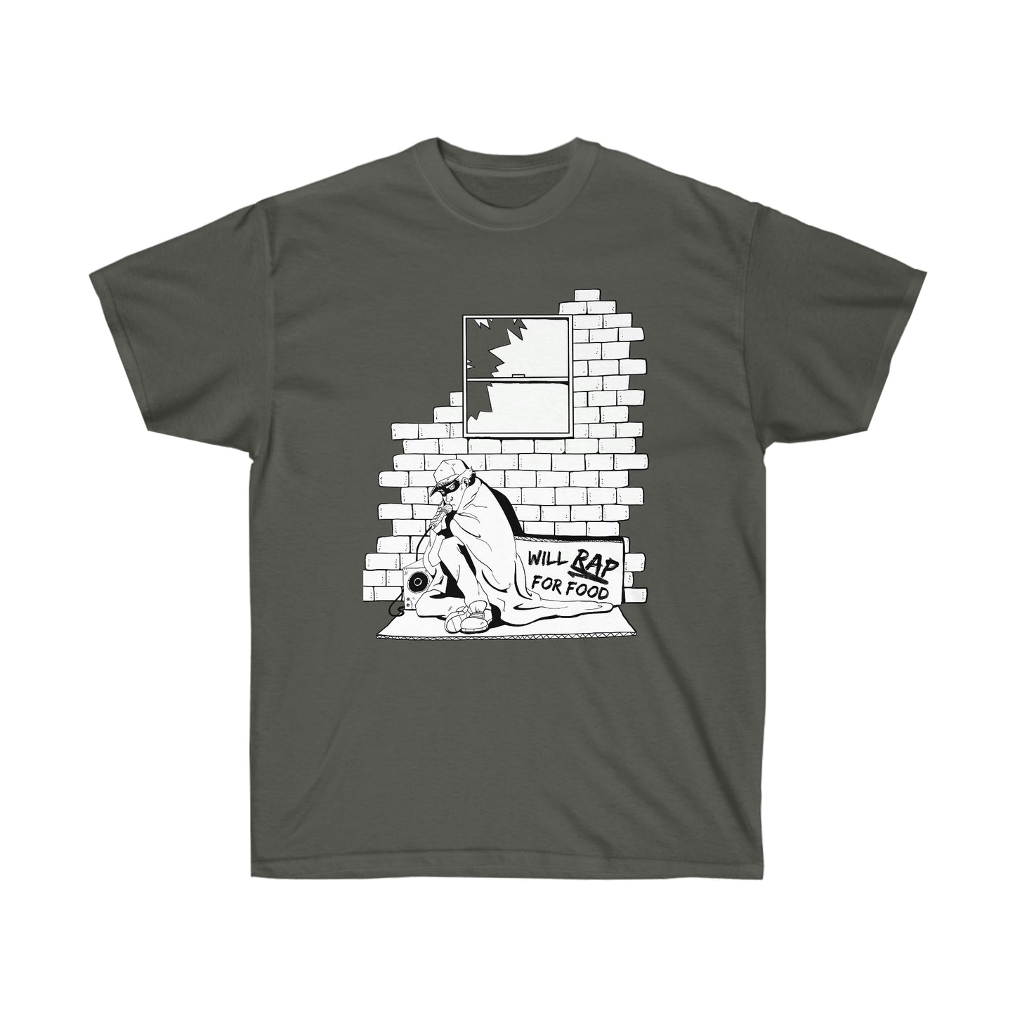 T Shirt | Will Rap For Food Design
