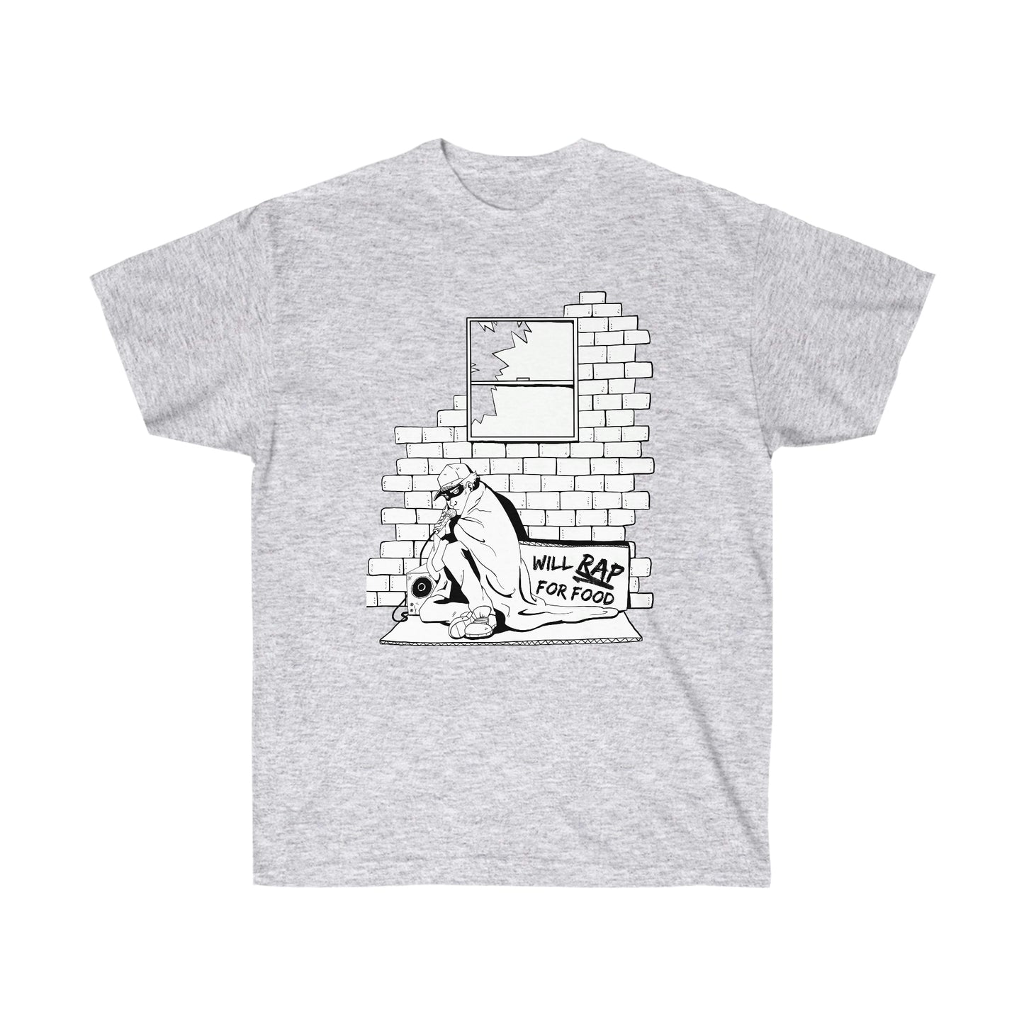 T Shirt | Will Rap For Food Design