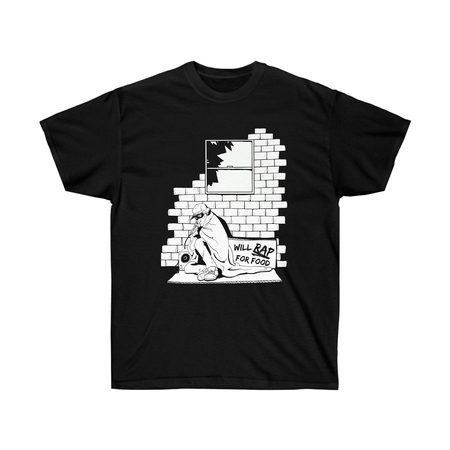 T Shirt | Will Rap For Food Design