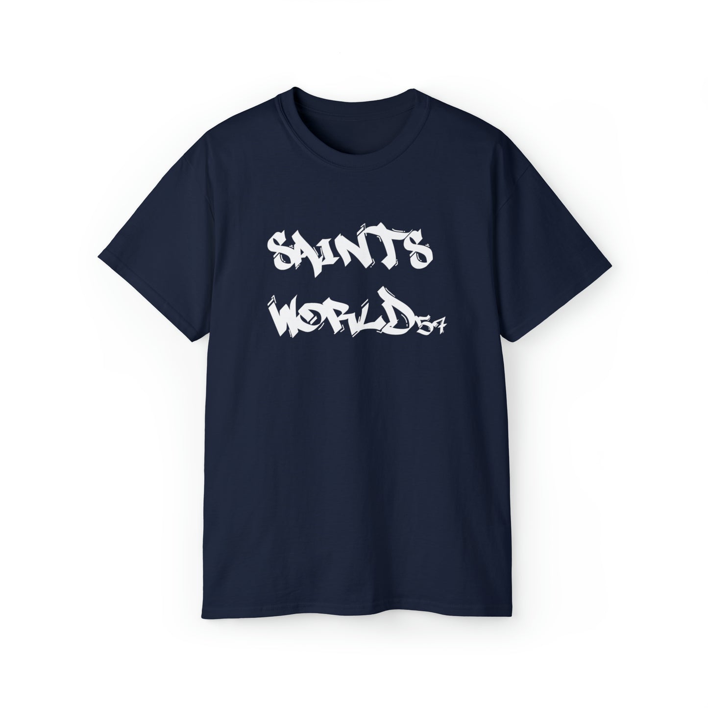 T Shirt | Saints World Logo Design