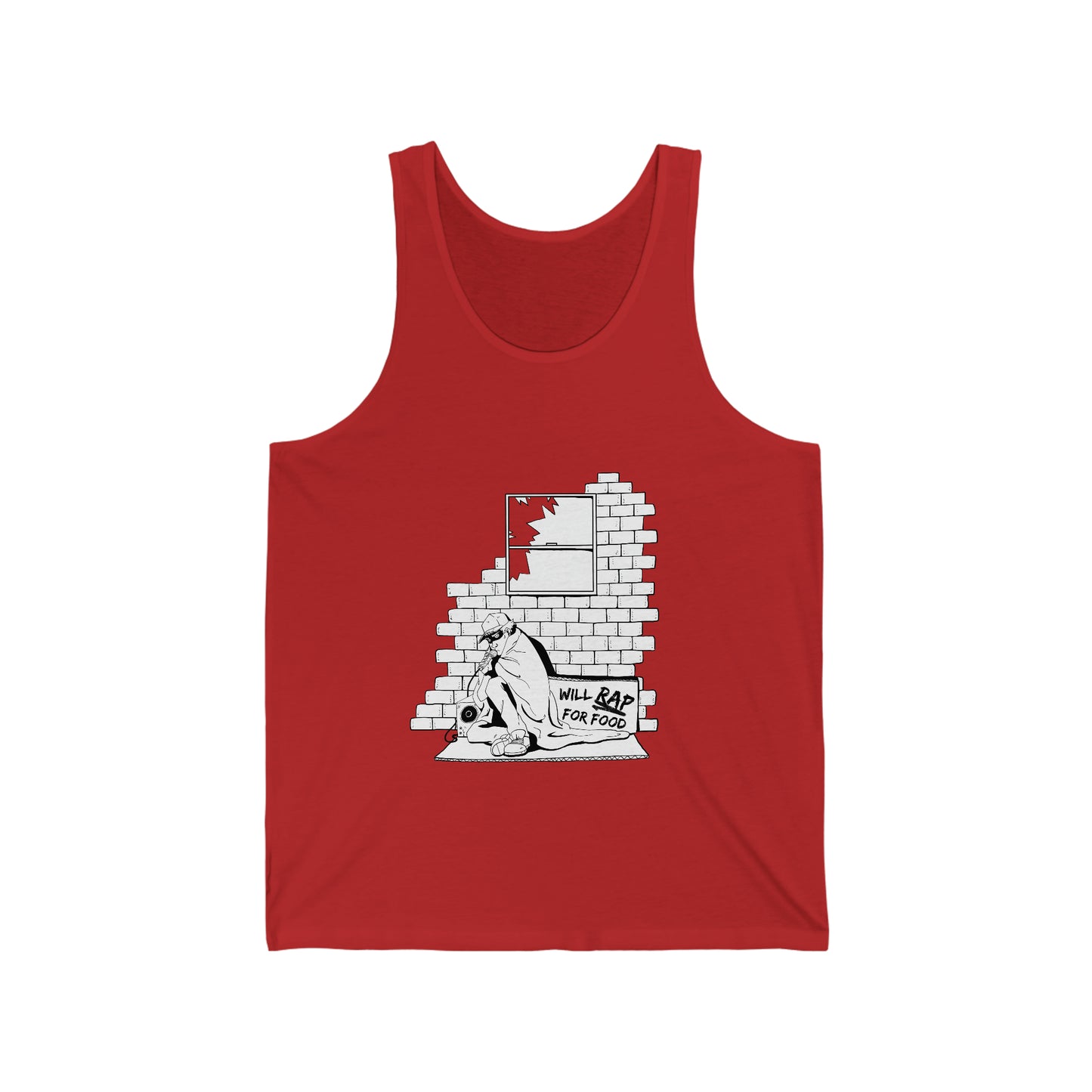 Tank Top | Will Rap For Food Design