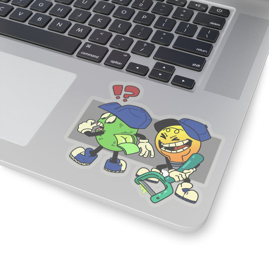 Kiss-Cut Stickers | Lime Peel Design